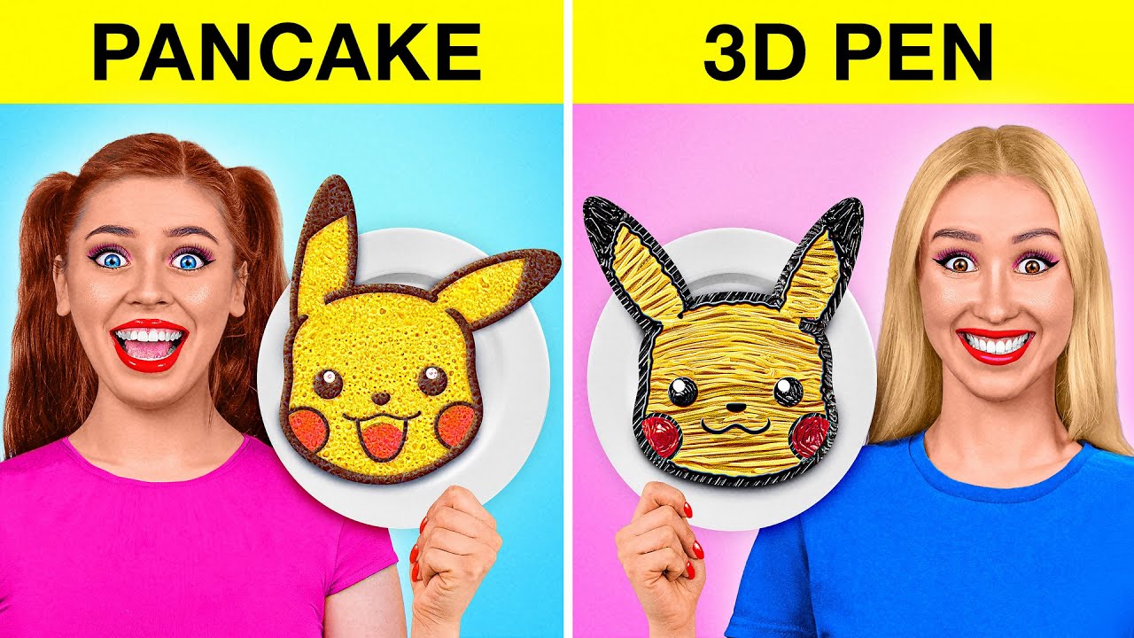 Fant&aacute;stico Desaf&iacute;o De L&aacute;piz 3d vs Panqueques Art&iacute;sticos por Multi DO Challenge
