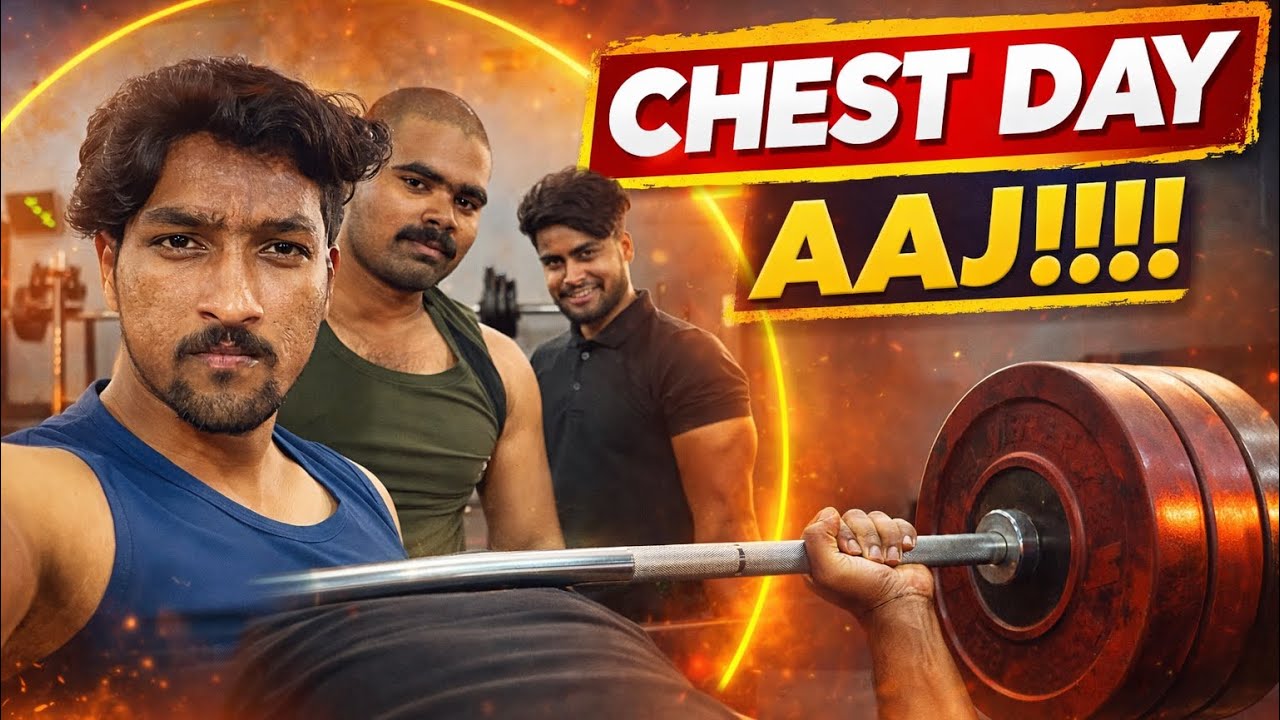 DAY 31 AAJ BAHUT DIN BAAD CHEST KA PURA WORKOUT KIYA 🥰