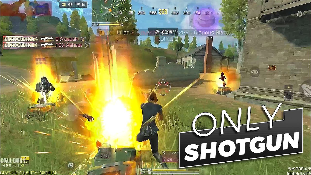 only shotgun challenge ( KRM-262 ) | 26 Kills in Solo vs Squad 