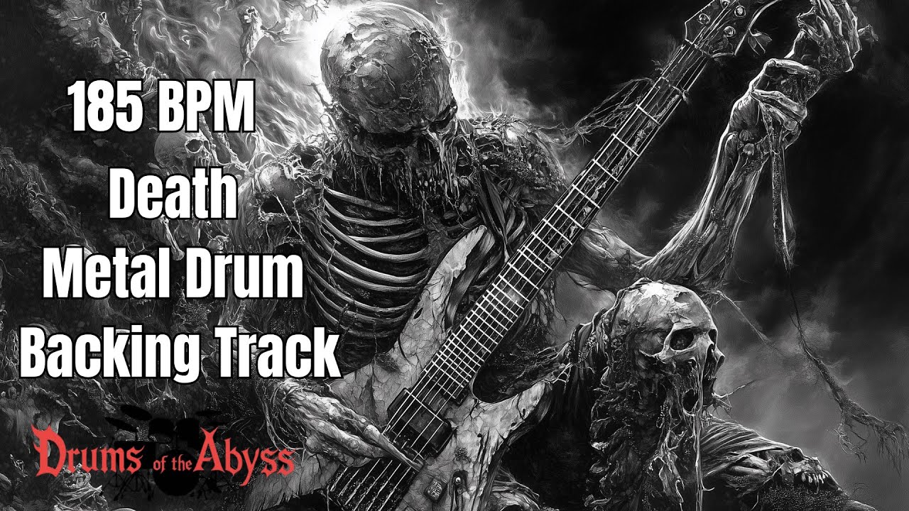 185 BPM Death Metal Drum Backing Track | Full Song Structure