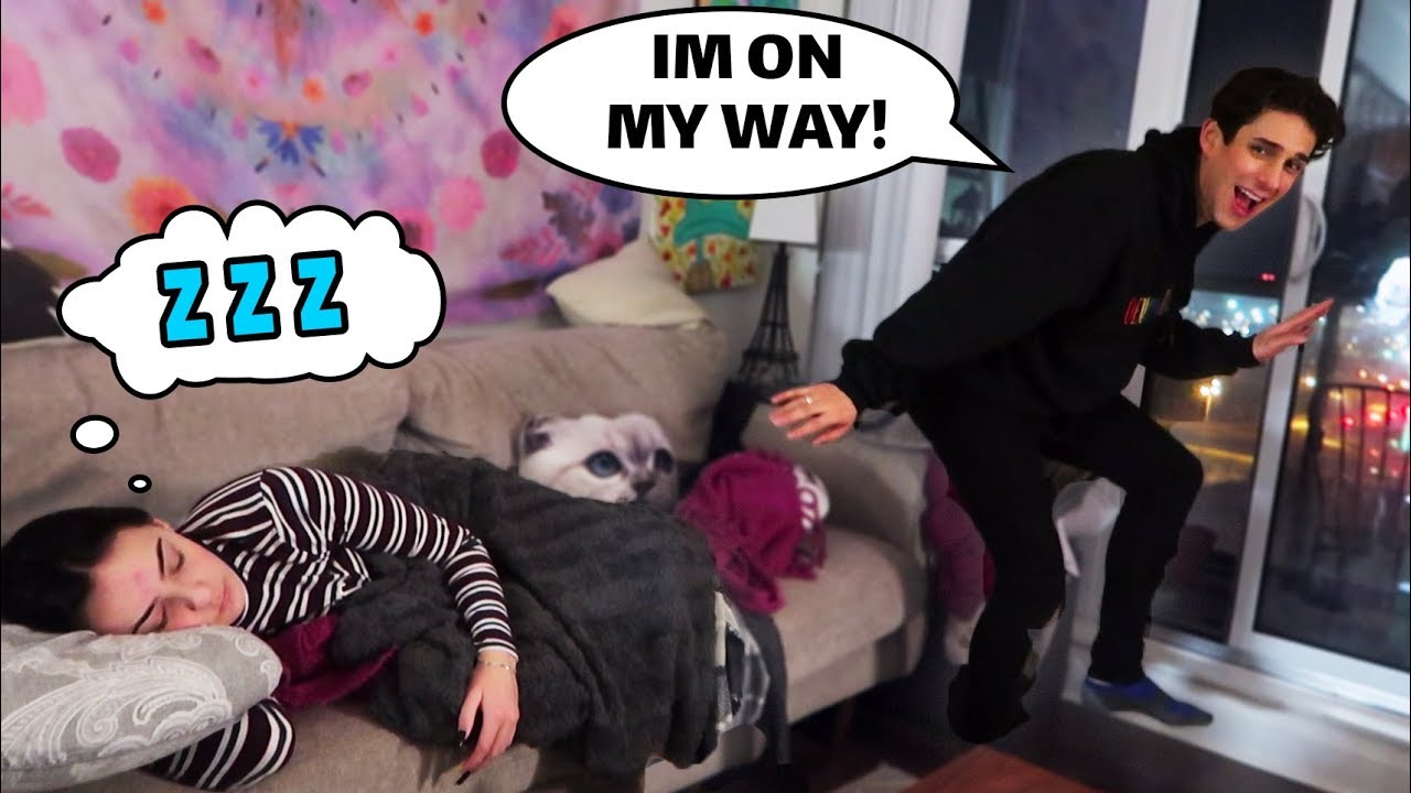 SNEAKING OUT OF THE HOUSE IN THE MIDDLE OF THE NIGHT BOYFRIEND PRANK *cheating*