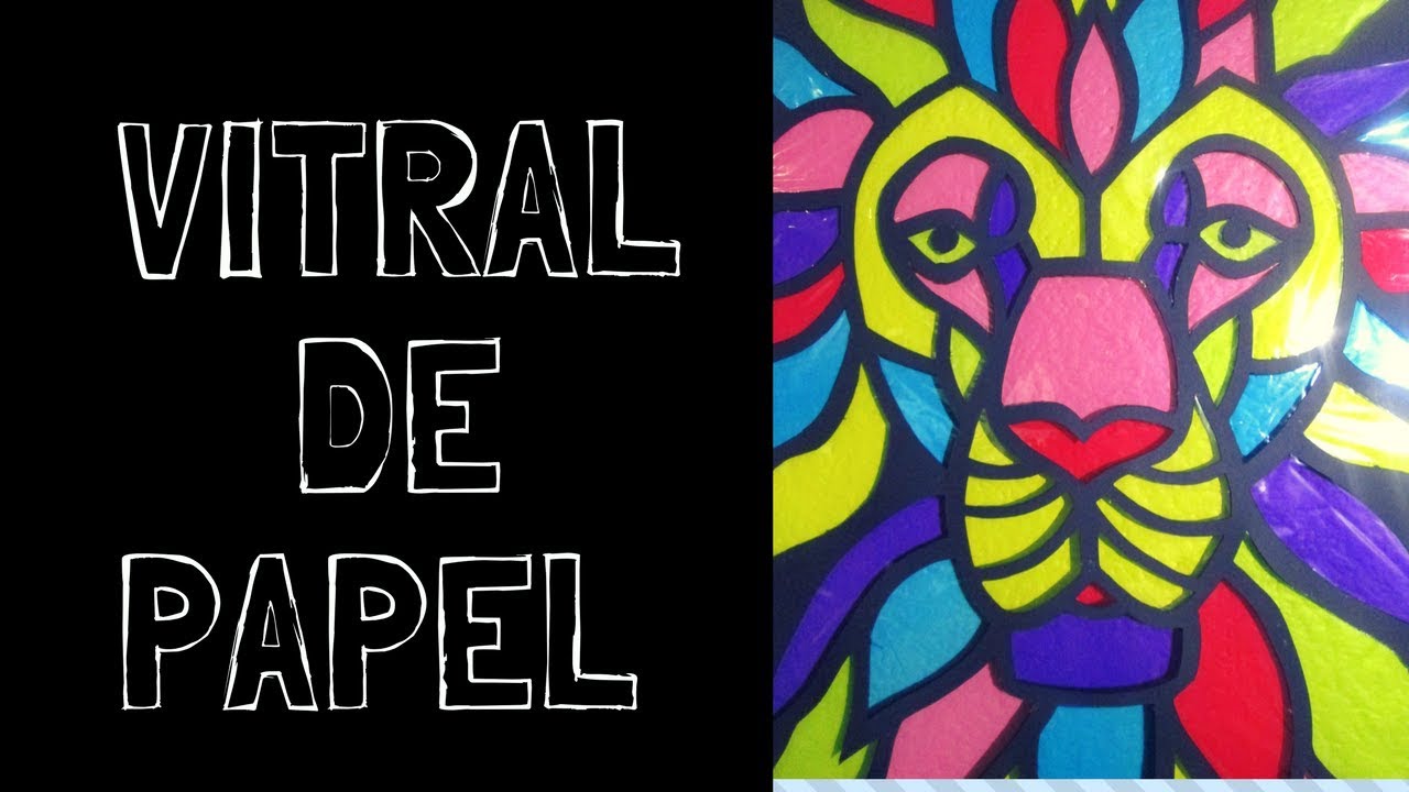 VITRAL DE PAPEL / COMO HACER VITRAL / HUGO ORTIZ