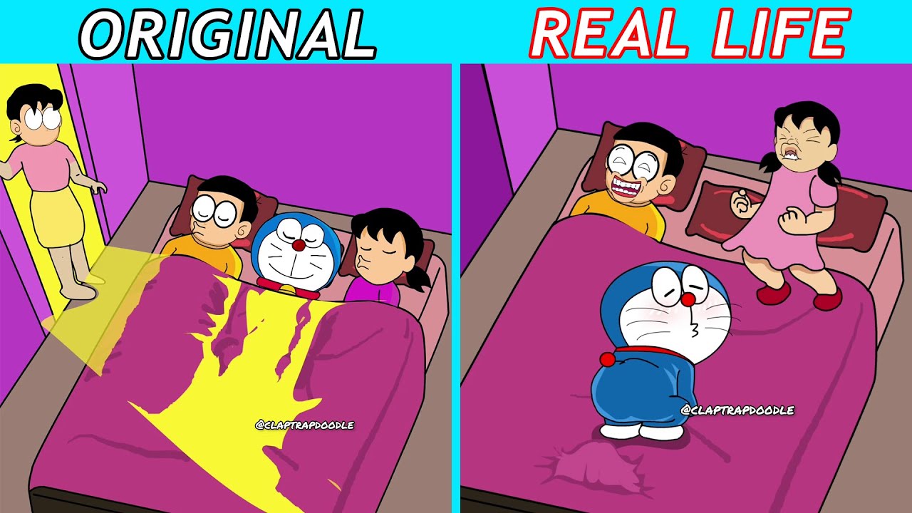 Best TikTok of Doraemon: Nobita & Doraemon & Shizuka | Doraemon Animation | Original vs Plush Toy