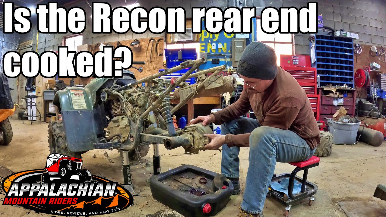Разборка заднего моста Honda Recon 250. Не слишком ли он изношен?