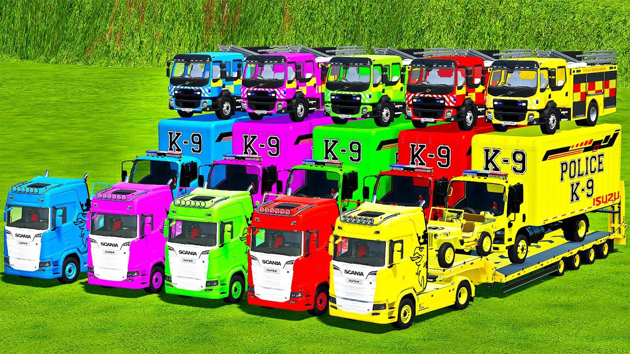 OVERSIZED TRANSPORT JEEP 4X4, ROLLS ROYCE, VOLVO, LOAD & TRANSPORT SORGHUM! Farming Simulator 22