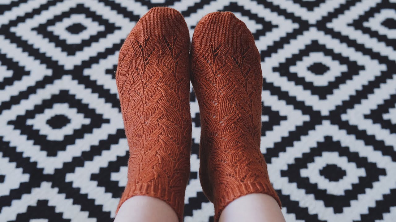 Motifli Örgü Çorap Yapımı - Tarçın Çorap - Örgü Çorap Modelleri