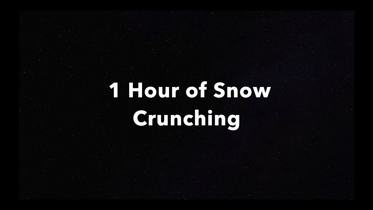 Snow Crunching Black Screen | Snow ASMR | Snow Sounds For Sleeping/Focus