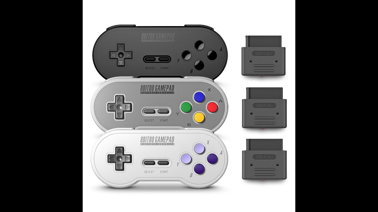 Déballage présentation Comparaison manette Super Nintendo SF30 + récepteur bluetooth 8BitDo