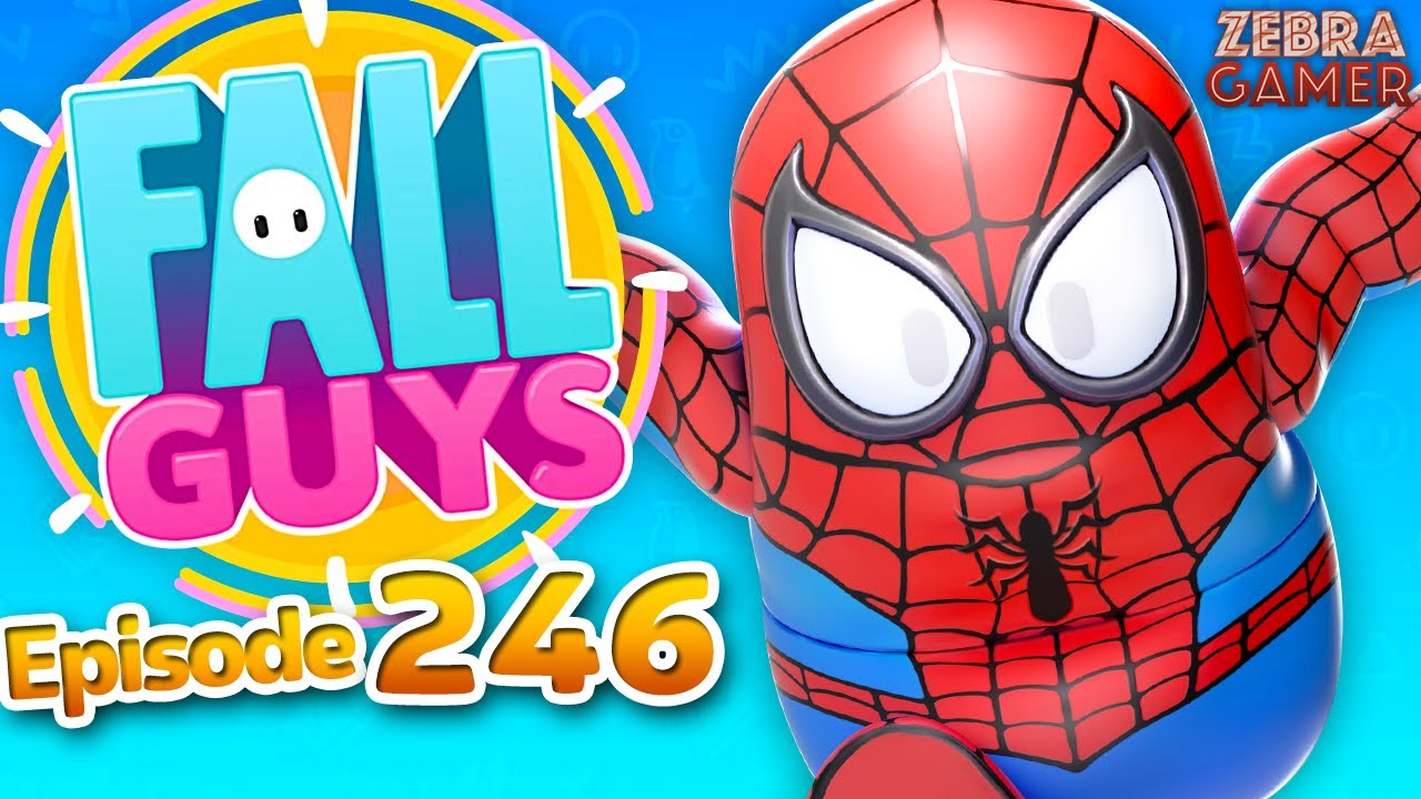 Marvel Spider-Man Costumes! Peter Parker, Miles Morales, Spider Gwen! - Fall Guys Gameplay Part 246