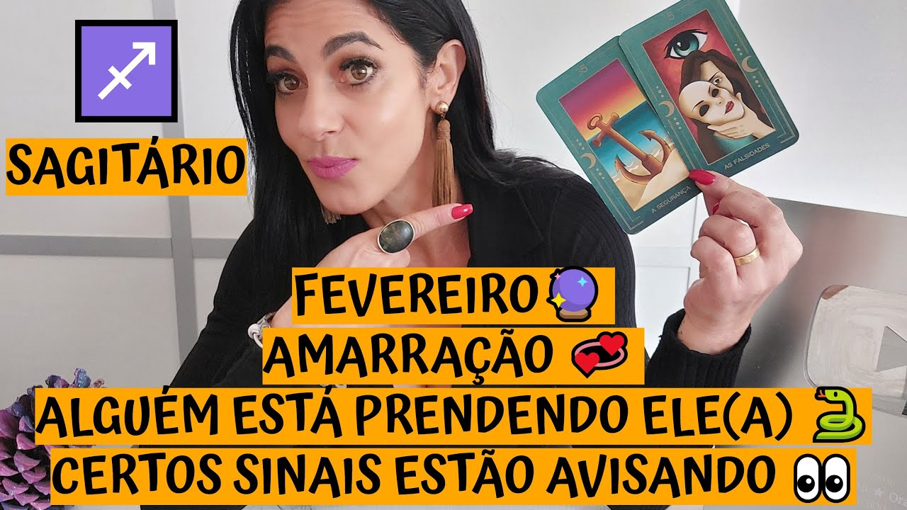 SAGITÁRIO ♐️ FEVEREIRO🔮 AMARRAÇÃO 💞 ALGUÉM ESTÁ PRENDENDO ELE(A) 🐍 CERTOS SINAIS ESTÃO AVISANDO 👀