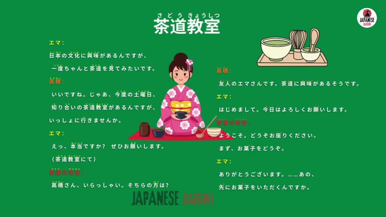 Slow Japanese Listening Practice | Easy Daily Conversations #7