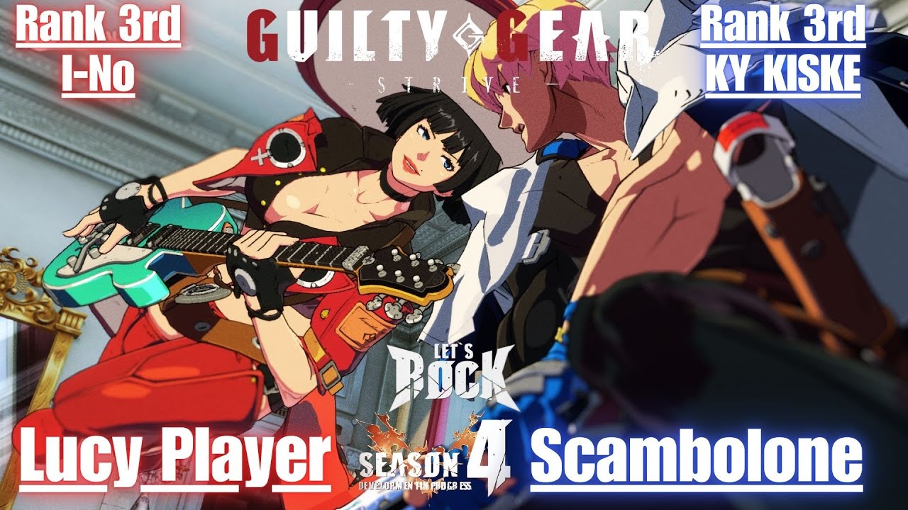 GGST➤Rank 3rd I-No / イノ [ Lucy Player ] vs Rank 3rd KY / カイ [ Scambolone ] Guilty Gear Strive
