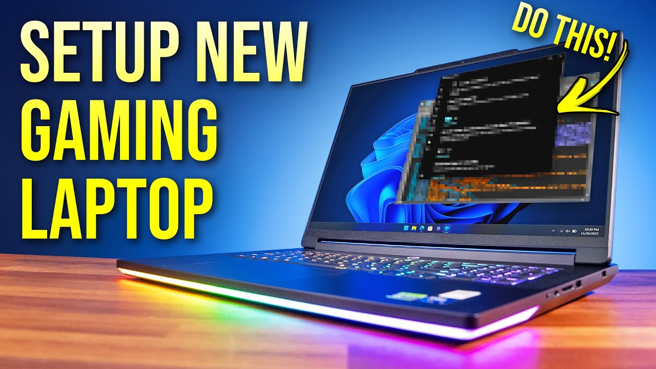 How To Setup Your New Gaming Laptop - Avoid These Mistakes!