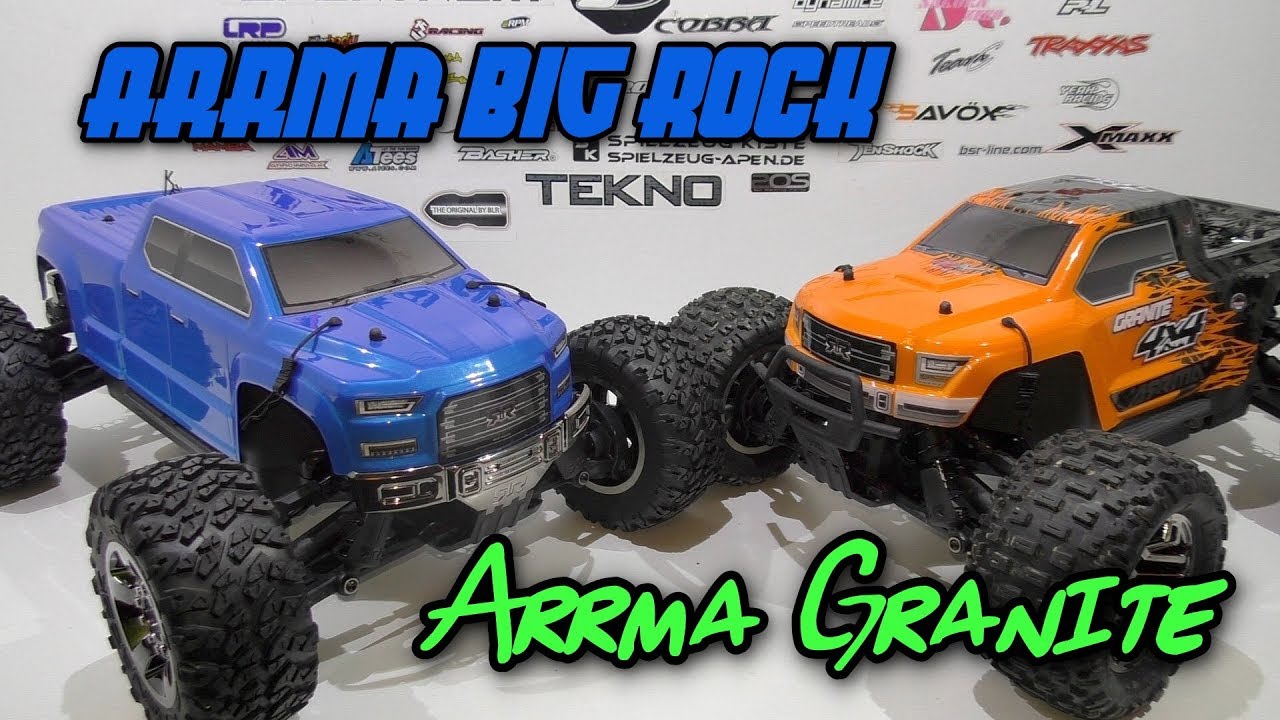 Vergleich Arrma Granite 4x4 & Big Rock Crew Cab BLX German