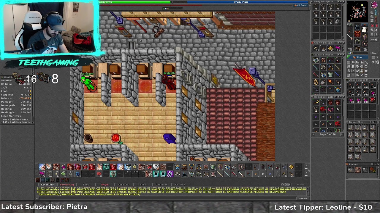 Tibia - 370+ Elite Knight (Broteeth)