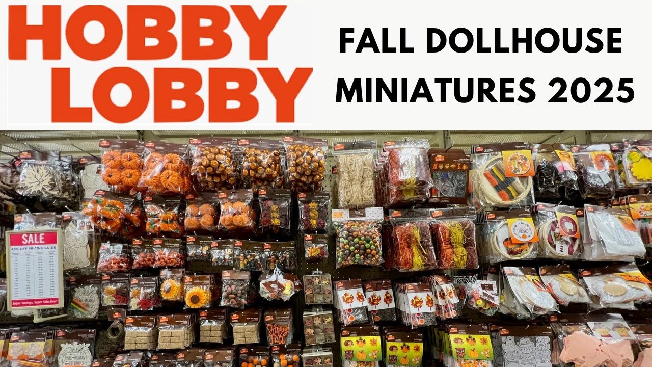Fall Dollhouse Miniatures at Hobby Lobby 2025