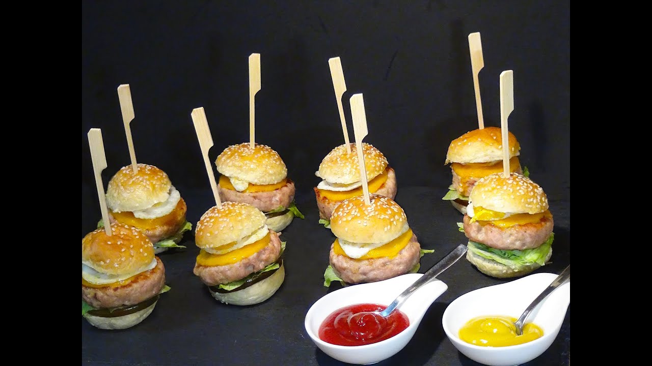 Receta Mini hamburguesas de pollo caseras. Recetas de cocina, paso a paso, tutorial. Loli Domínguez