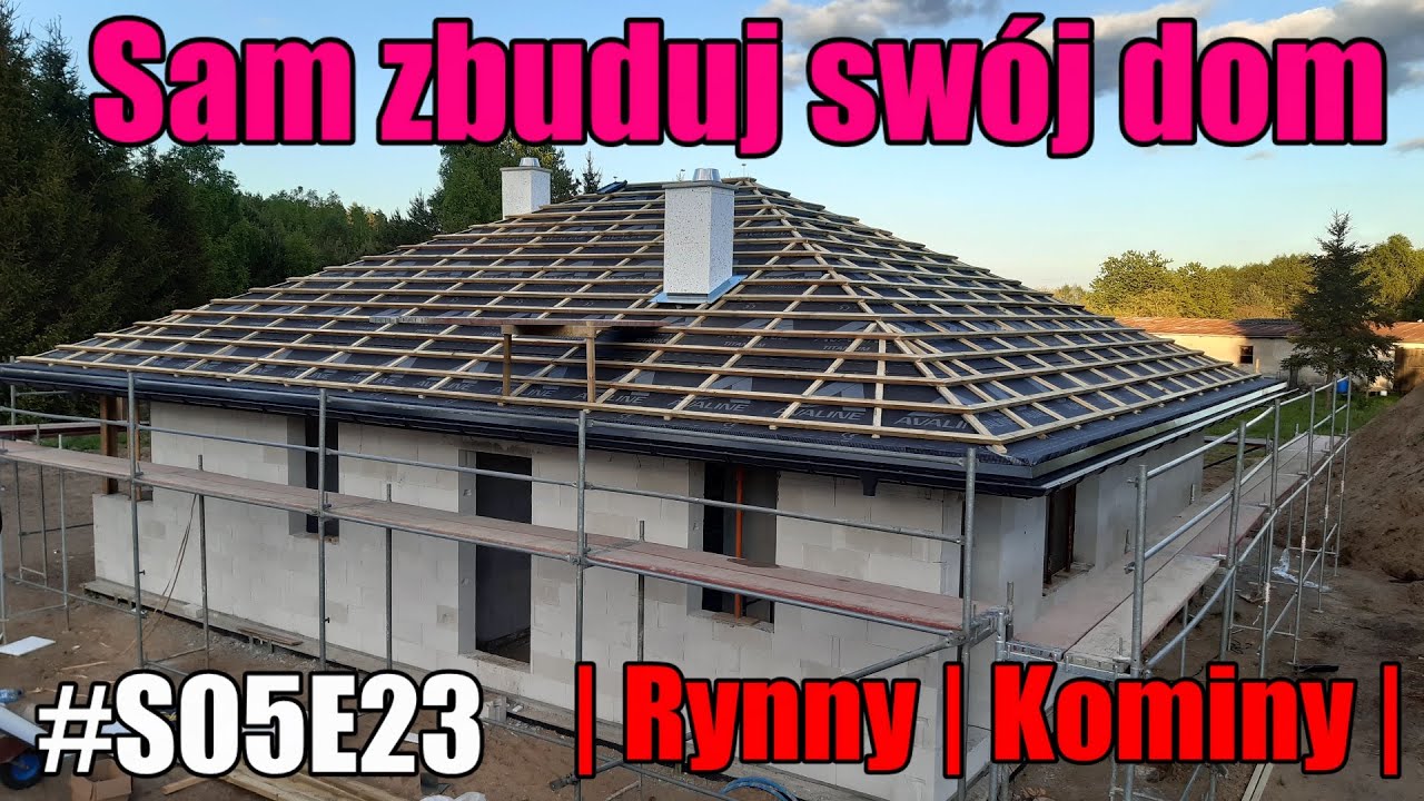 S05E23 | Rynny | Kominy | Pas nadrynnowy | Opierzenie deski czołowej | Zrób to sam | #budowlańcy