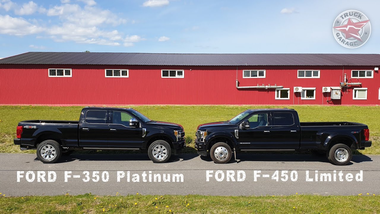 Большие американские пикапы FORD F-350 и F-450,  2020 года.