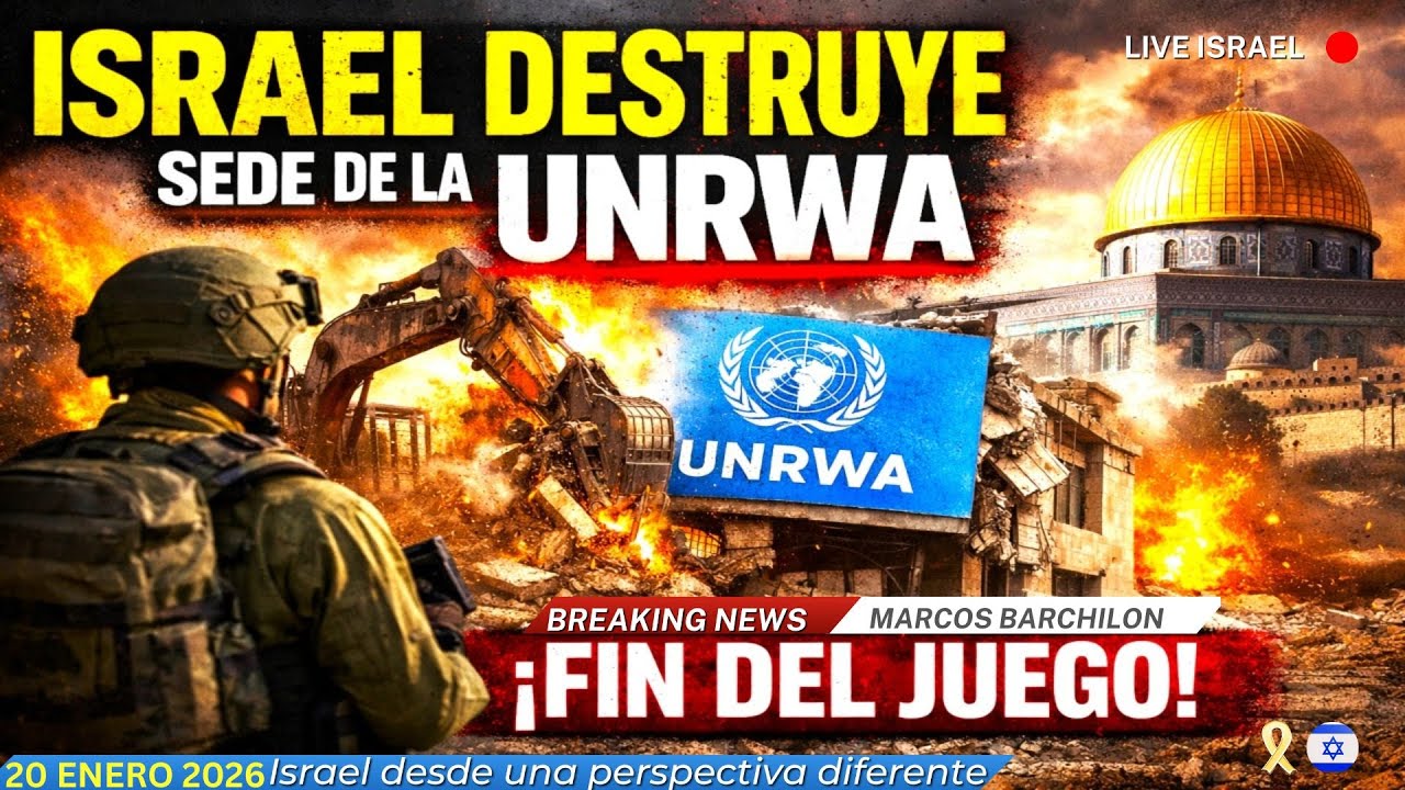 ISRAEL DESMANTELA LA SEDE DE LA UNRWA EN JERUSALEM: RUPTURA TOTAL CON LA ONU.