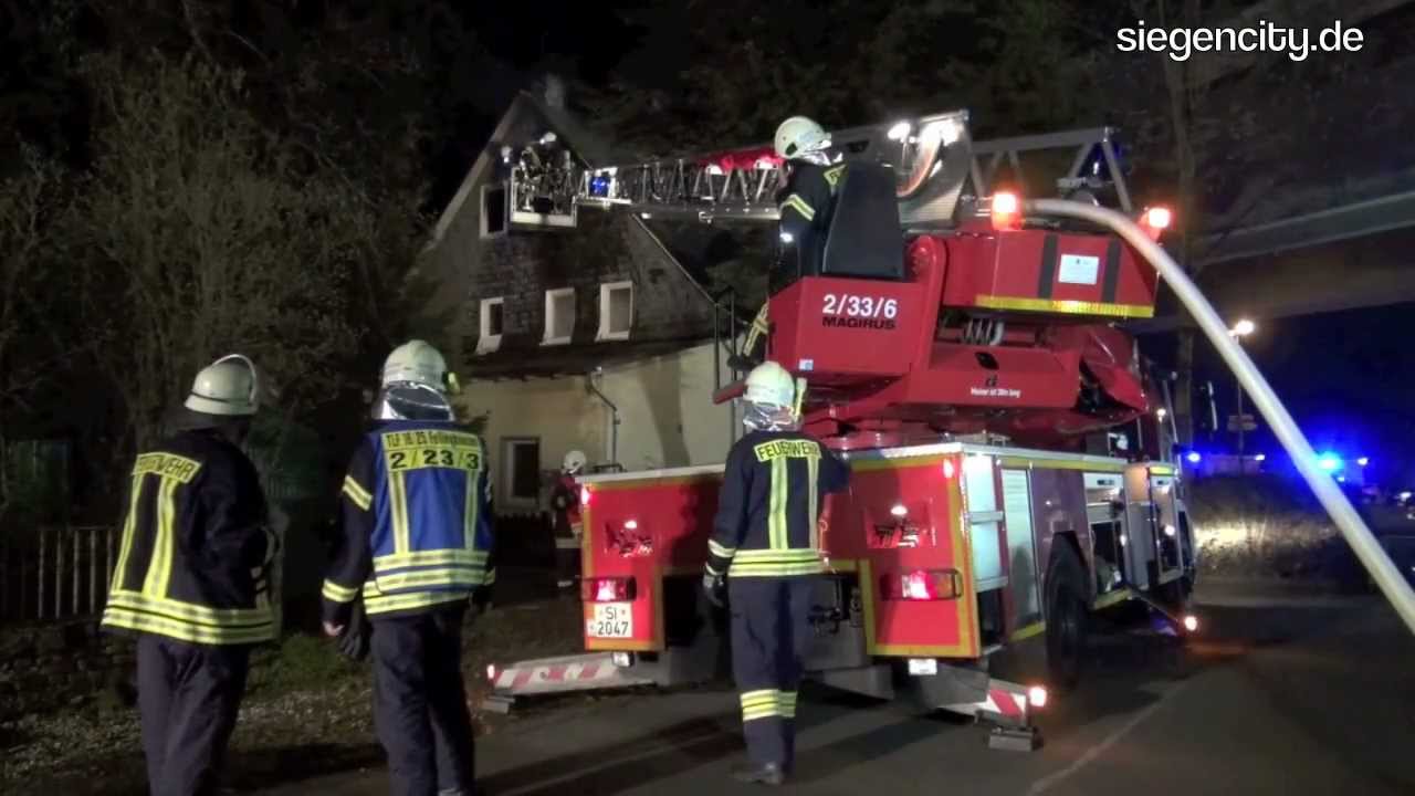 Zwei Tote bei Gebäudebrand (Rohmaterial) - Kreuztal - 04.04.2012
