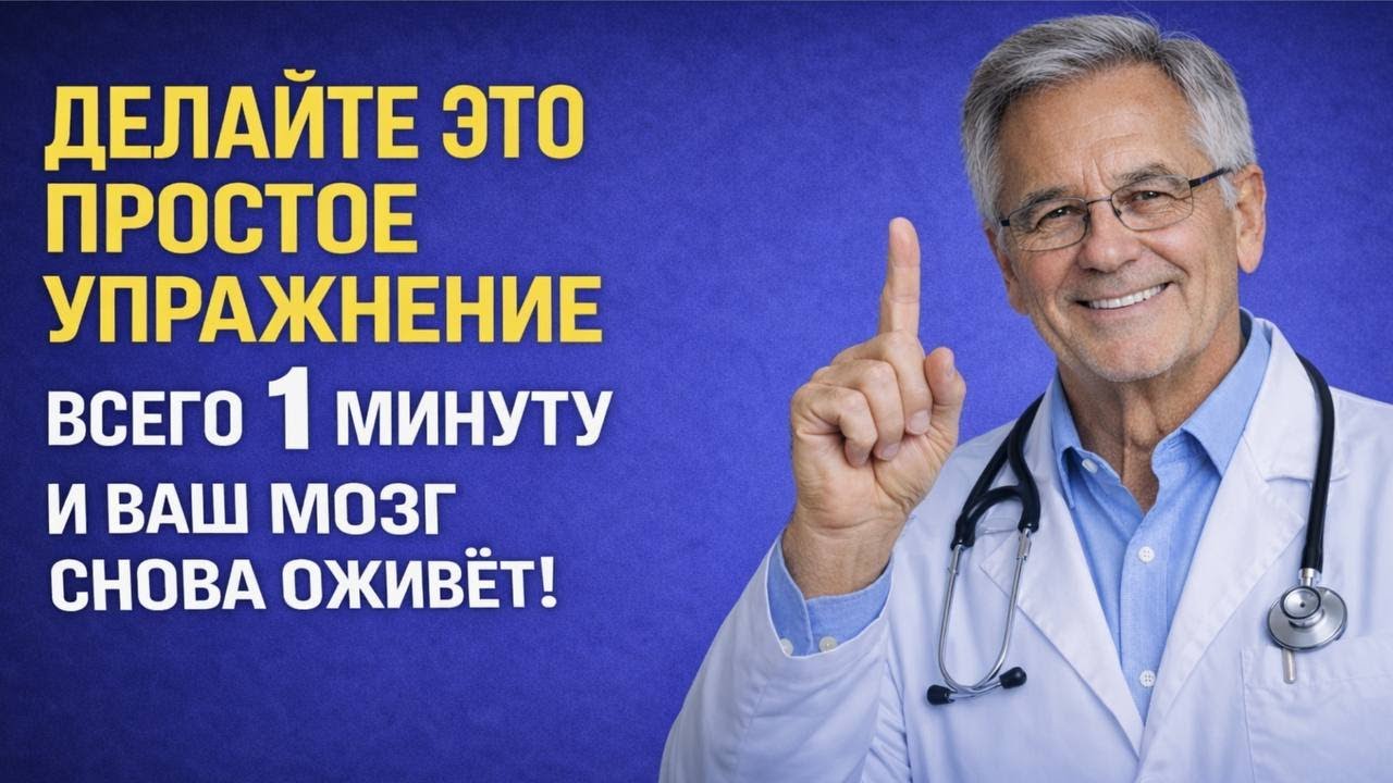 1 минута в день — и мозг молодеет на 20 лет: проверено на практике - доктор Дмитрий Корнев