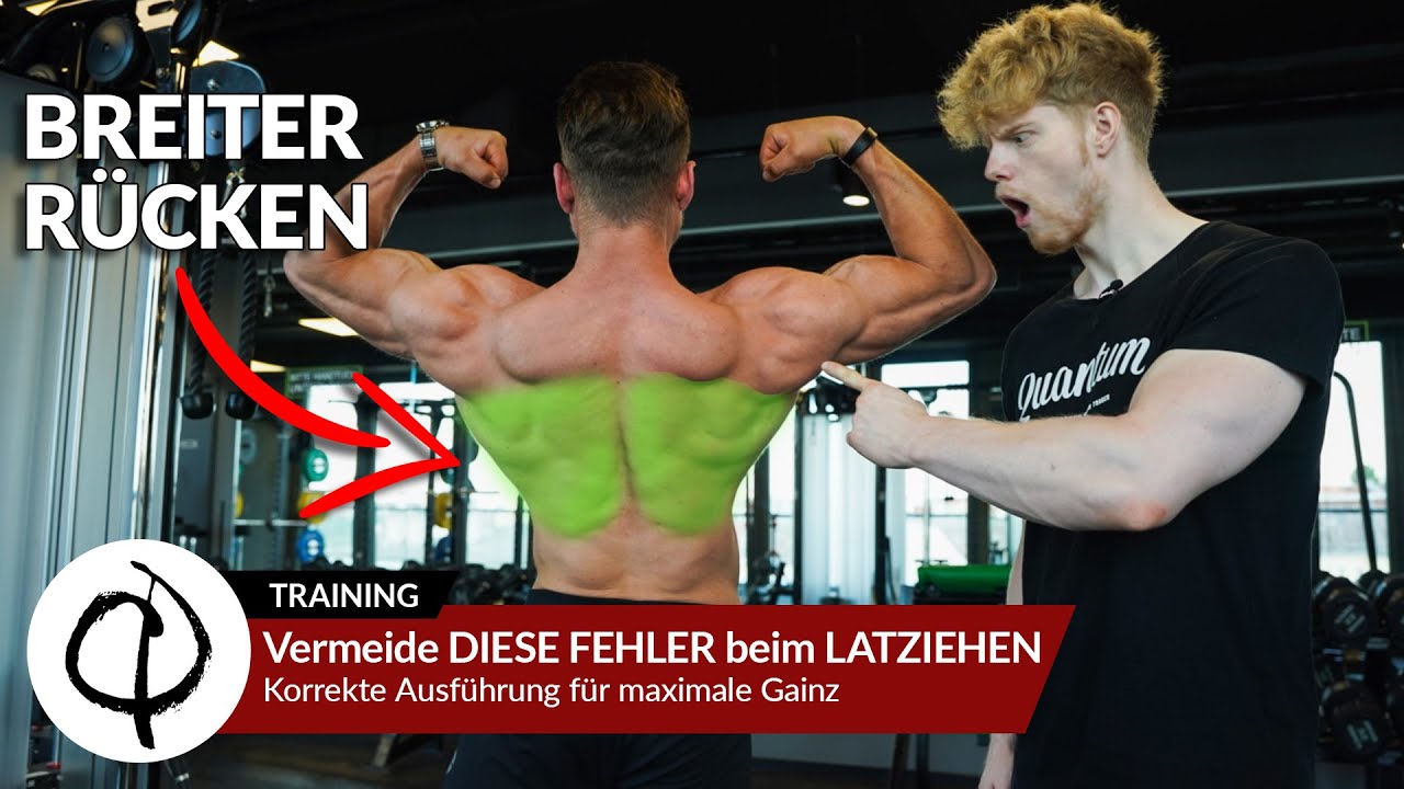 Vermeide DIESE FEHLER beim LATZIEHEN - Korrekte Ausführung für maximale Gainz