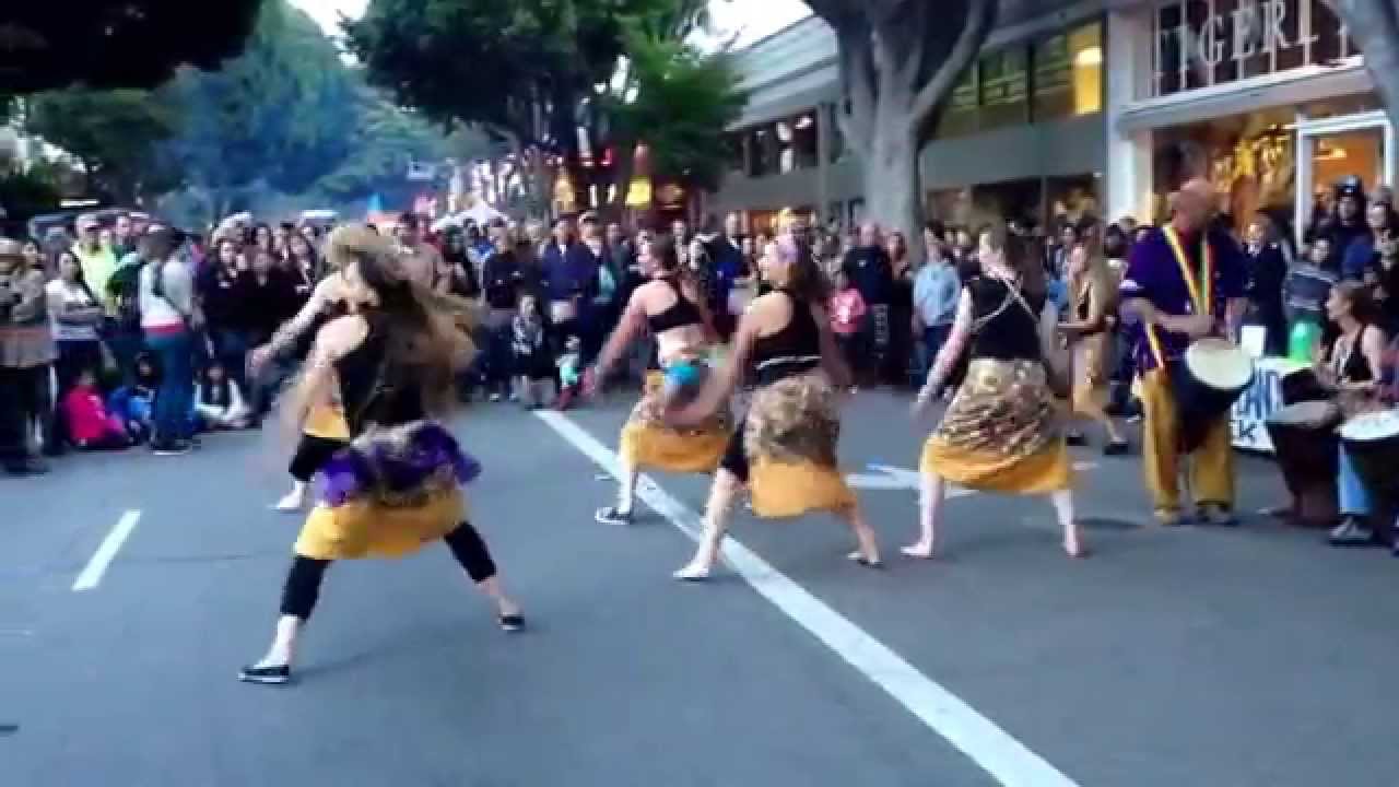 Central Coast Afro Rhythm & Dance - SLO Farmer's Market - 4/24/14 - Djansa and Koukou