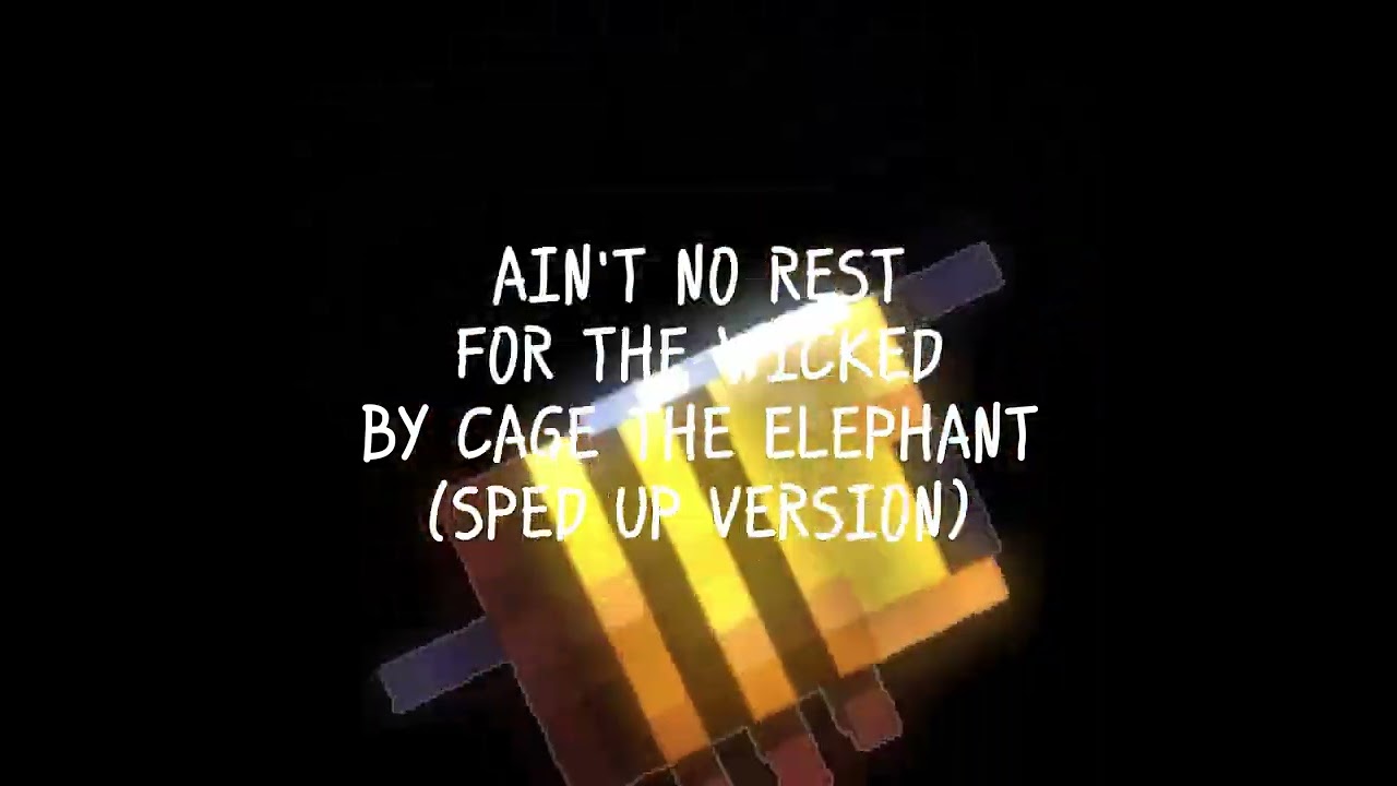 Ain't no rest for the wicked - Cage the elephant [SPED UP]