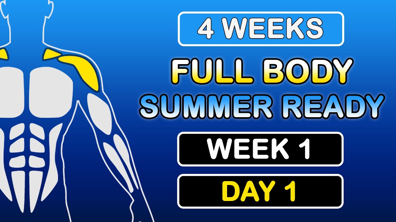 Beginner Full Body Workout – Summer Ready 4 Week Program | Week 1 Day 1 – Shoulder Muscles Focus