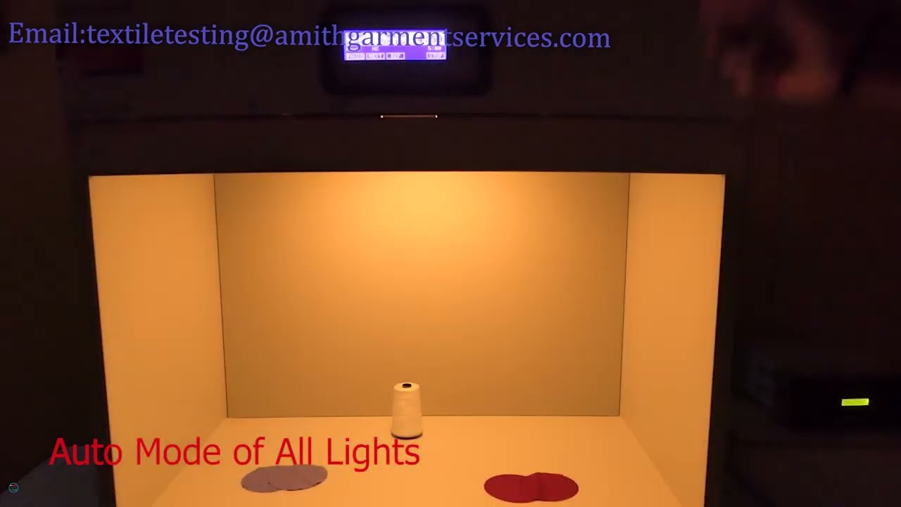 Spectra Light QC colour Matching Cabinet-X-Rite-3 feet working video|#AmithGarmentServices