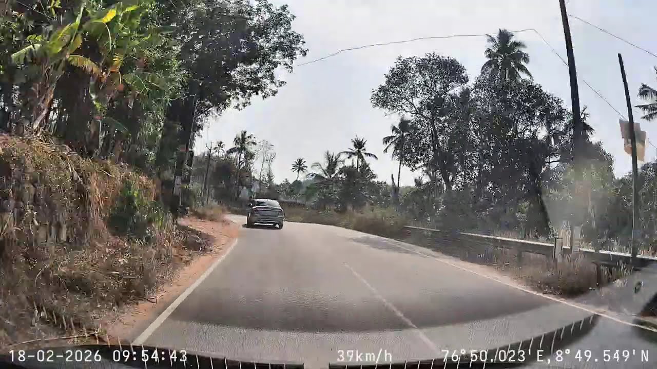 70mai A510 Dual Dashcam | Ignis1440p Front Cam view | Real Indian Road Sample 2026 | No editing