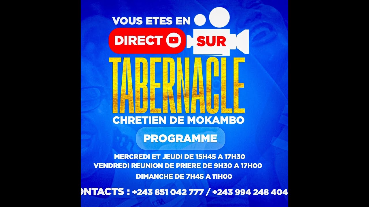 Dimanche le 08-03-2026, ''L'ORDRE DANS L'EGLISE : LES MINISTERES'' FRERE ANDRE MBAYO