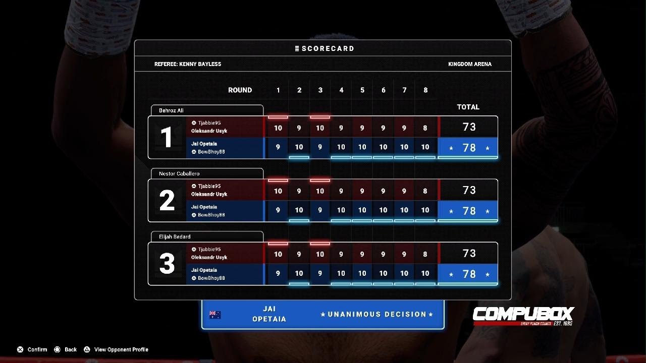 OLEKSANDR USYK VS JAI OPETAIA | UNDISPUTED RANKED ONLINE PS5 | UNANIMOUS POINTS WIN