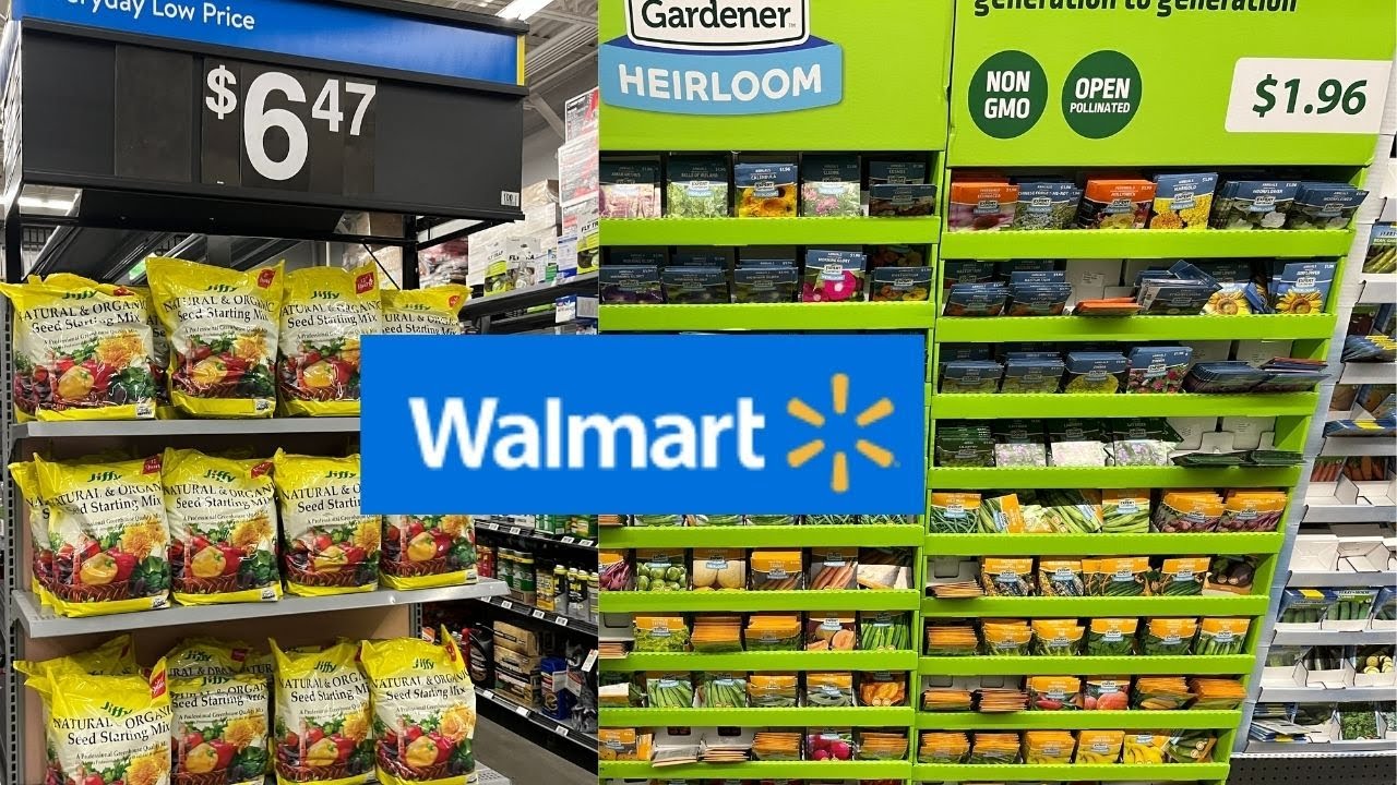 Покупайте семена и товары для сада в Walmart вместе со мной.