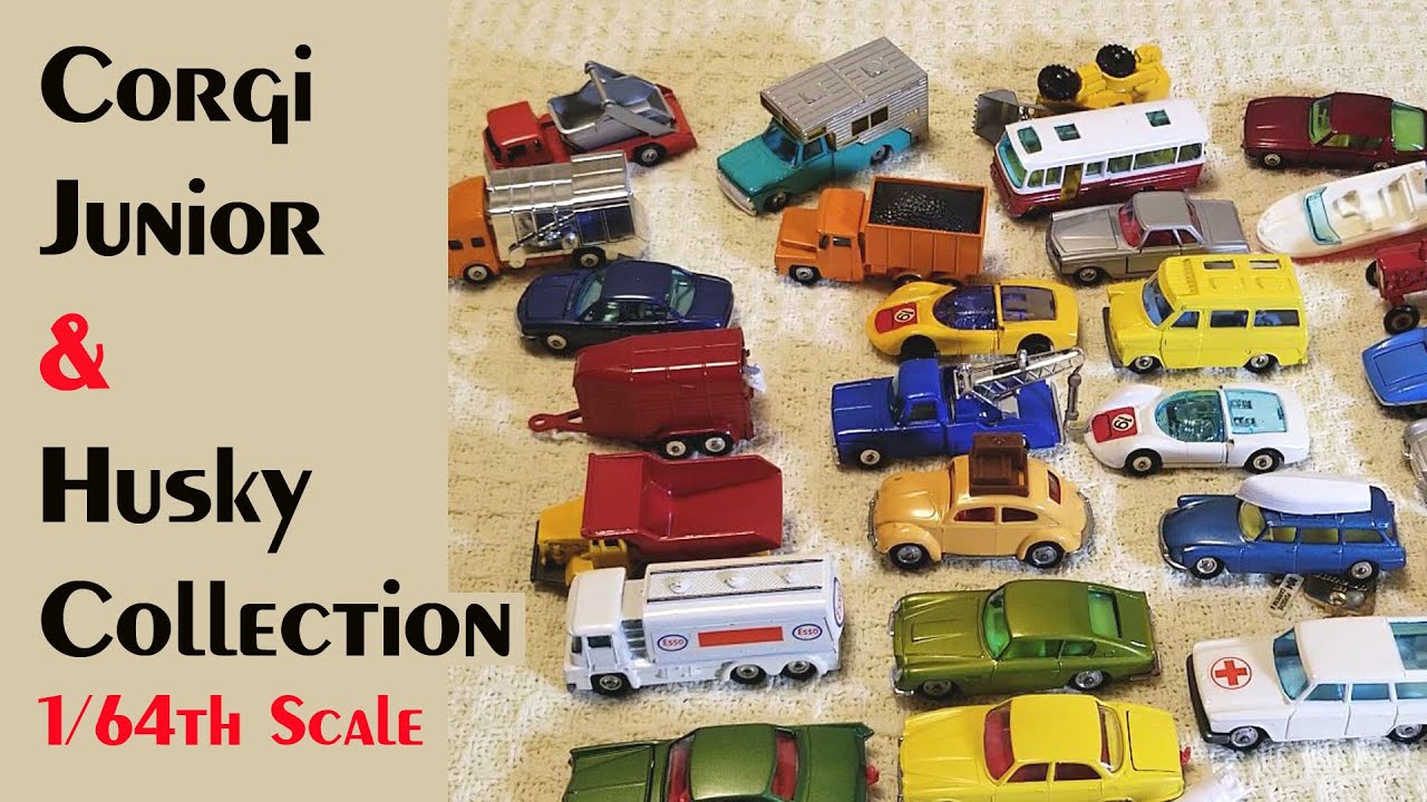 Super Clean Corgi Junior and Husky model 1/64th Die-cast Collection 1968 to 1971