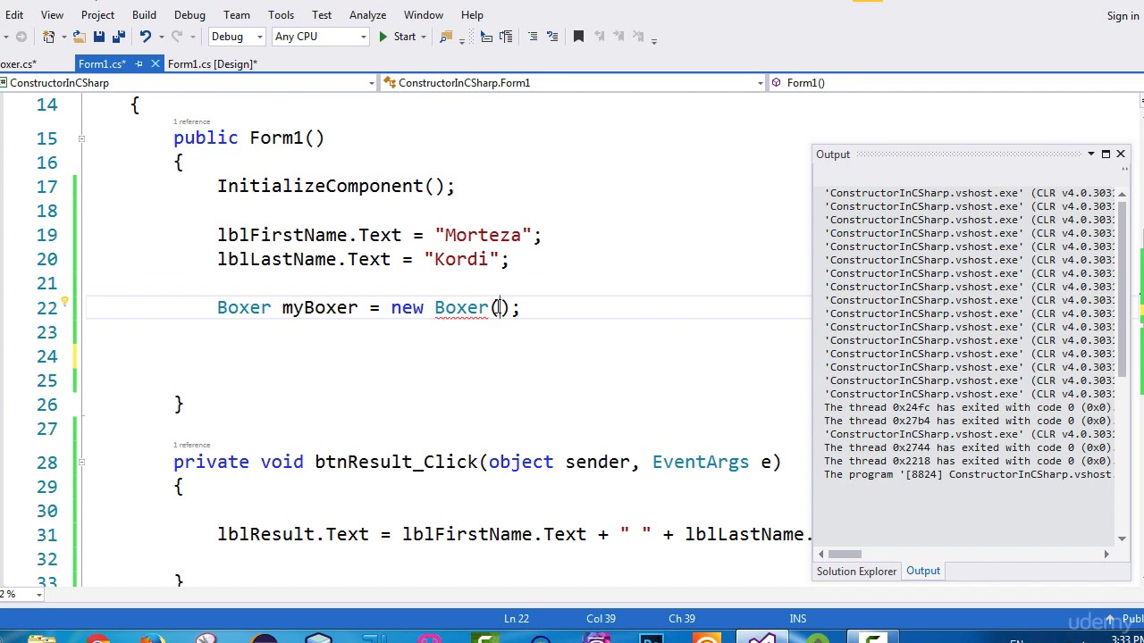 062 Constructors in C   Custom Constructors vs Default Cnstructors