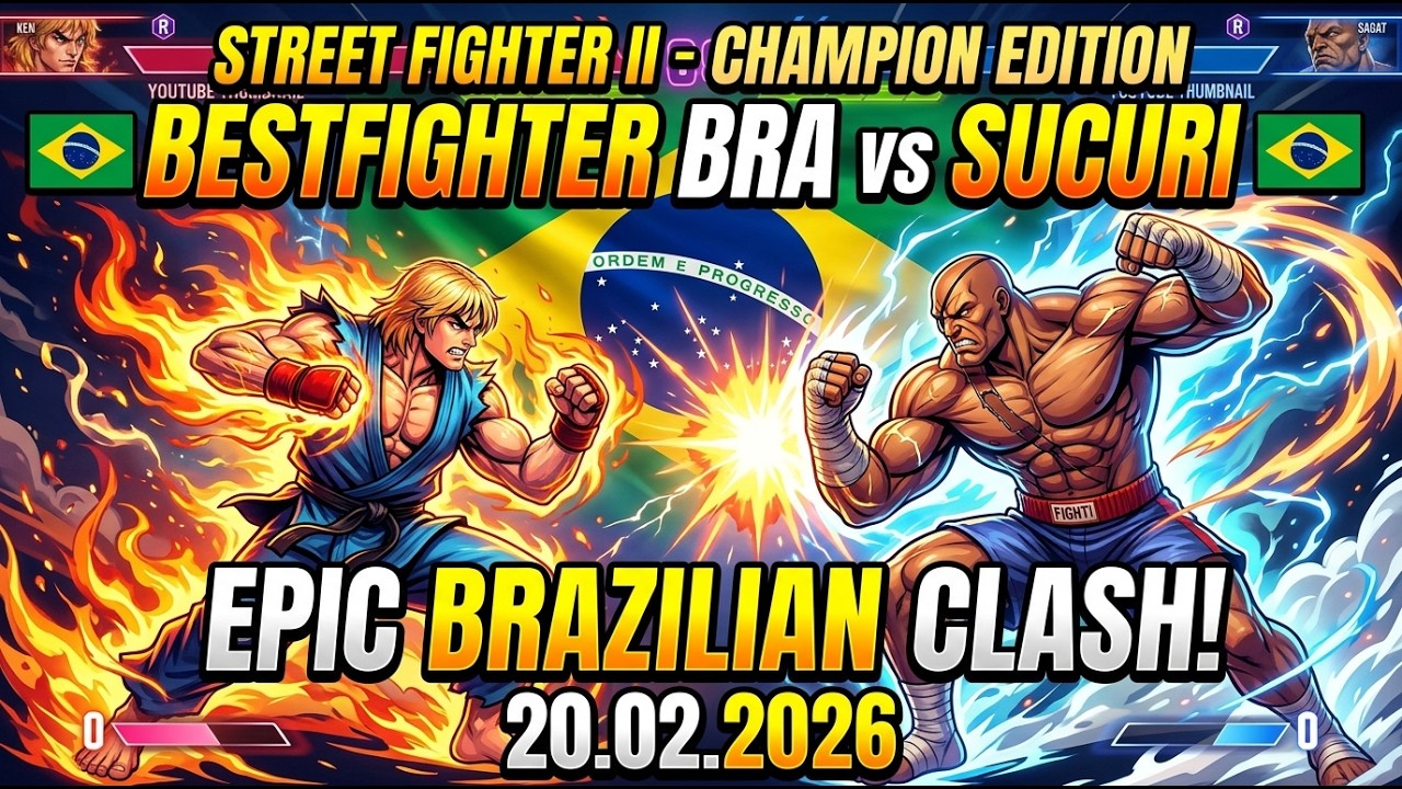 FightCade - Street Fighter II'   Champion Edition BESTFIGHTER (BRA) VS SUCURI, (BRA) 20.02.2026