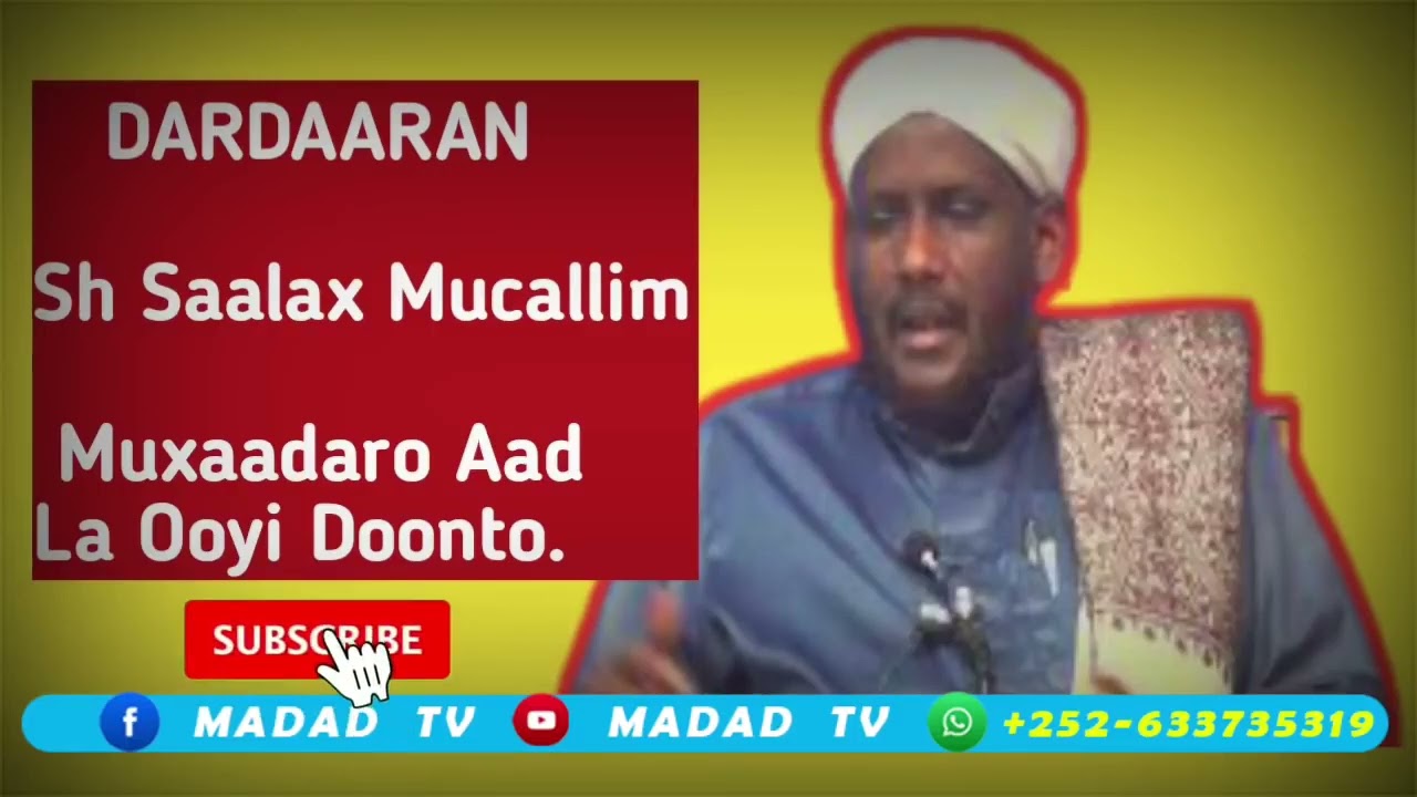 Sheekh Saalax Macalin Muxaadaro