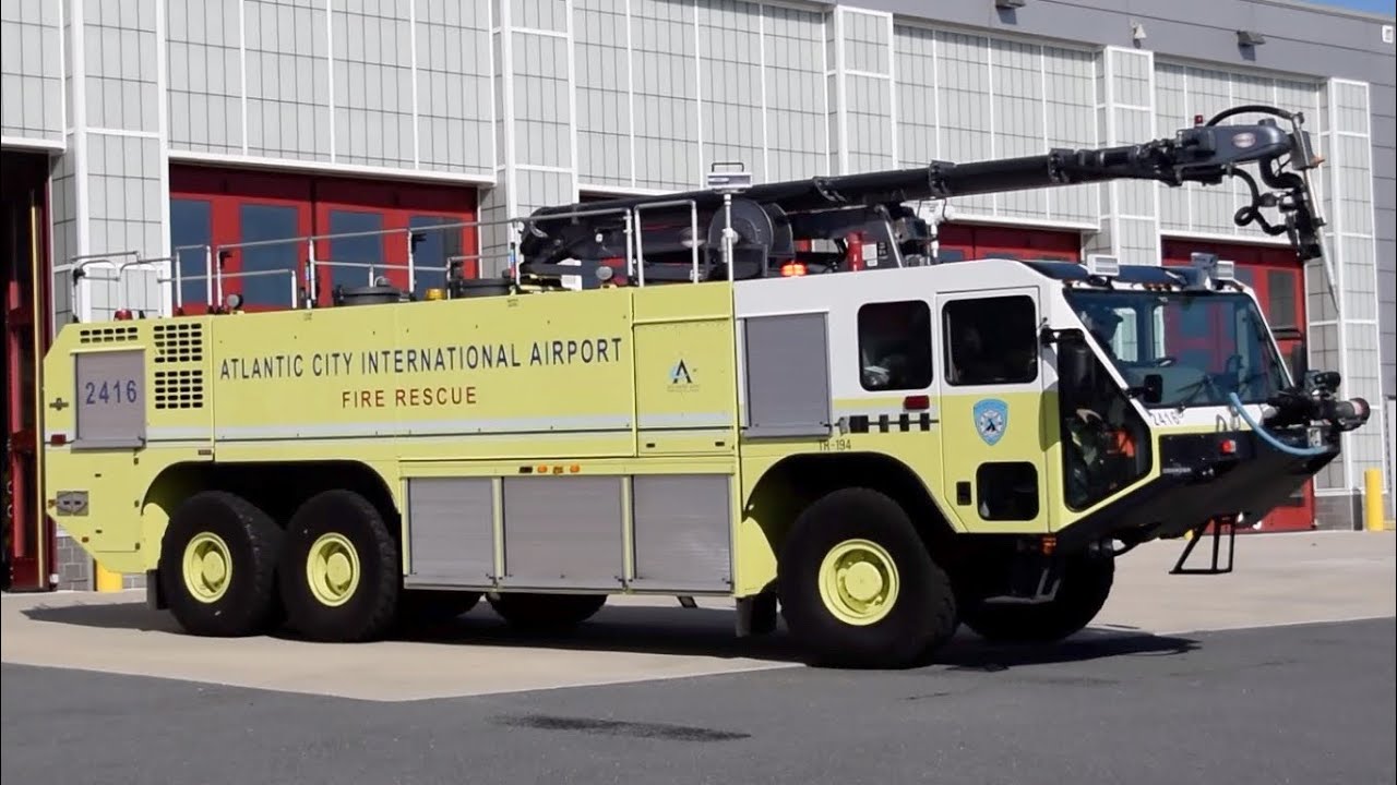 Atlantic City International Airport ARFF Crash 2416 Responding 10-11-22