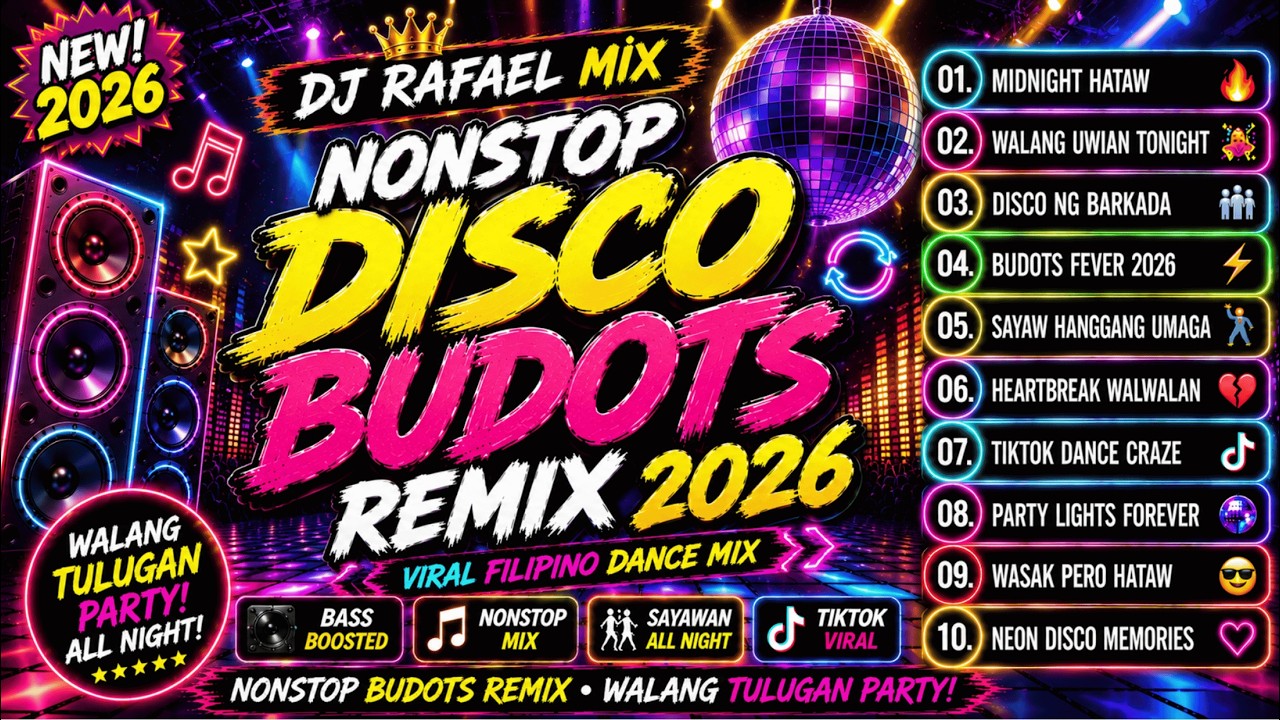 💃 NONSTOP DISCO BUDOTS REMIX 2026 | Viral Filipino Dance Mix &bull; Walang Tulugan Party