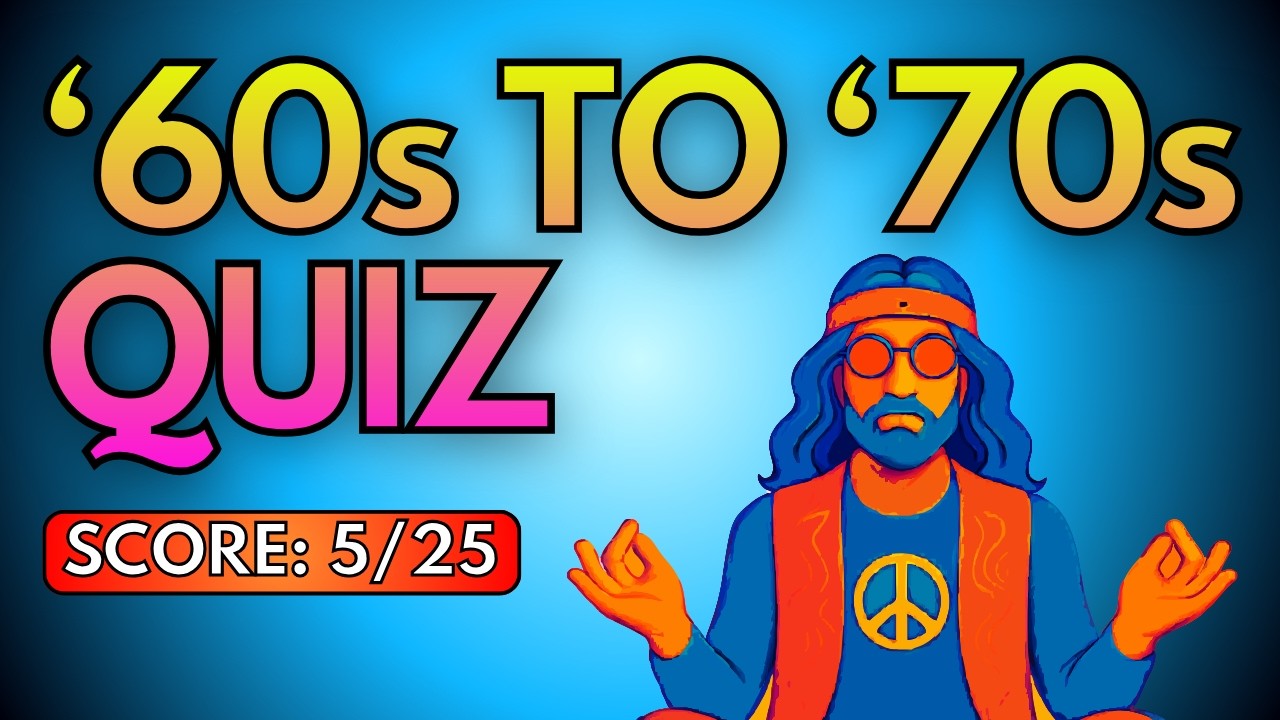 Getting 10 Correct Answers For This '60s to '70s TRIVIA Is Super Hard! Can You?