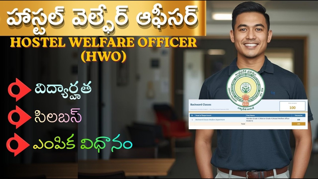 💥Hostel Welfare Officer (HWO) Educational Qualification, Syllabus, Selection Process #hwo #syllabus #selectionprocess