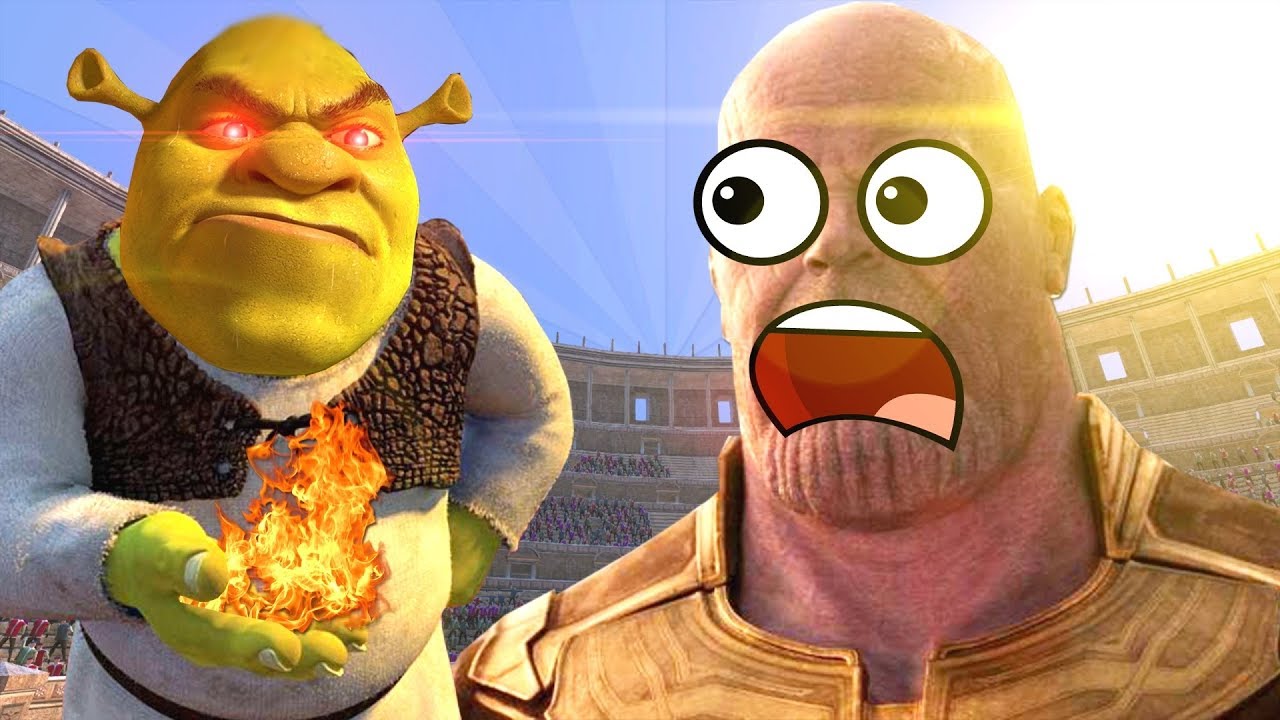 THANOS gegen SHREK - Wer GEWINNT? (UEBS: Ultimate Epic Battle Simulator)
