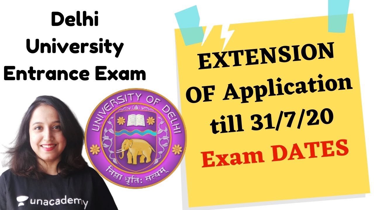 LATEST Notice on Delhi University Entrance Test 2020 | Application and EXAM Dates