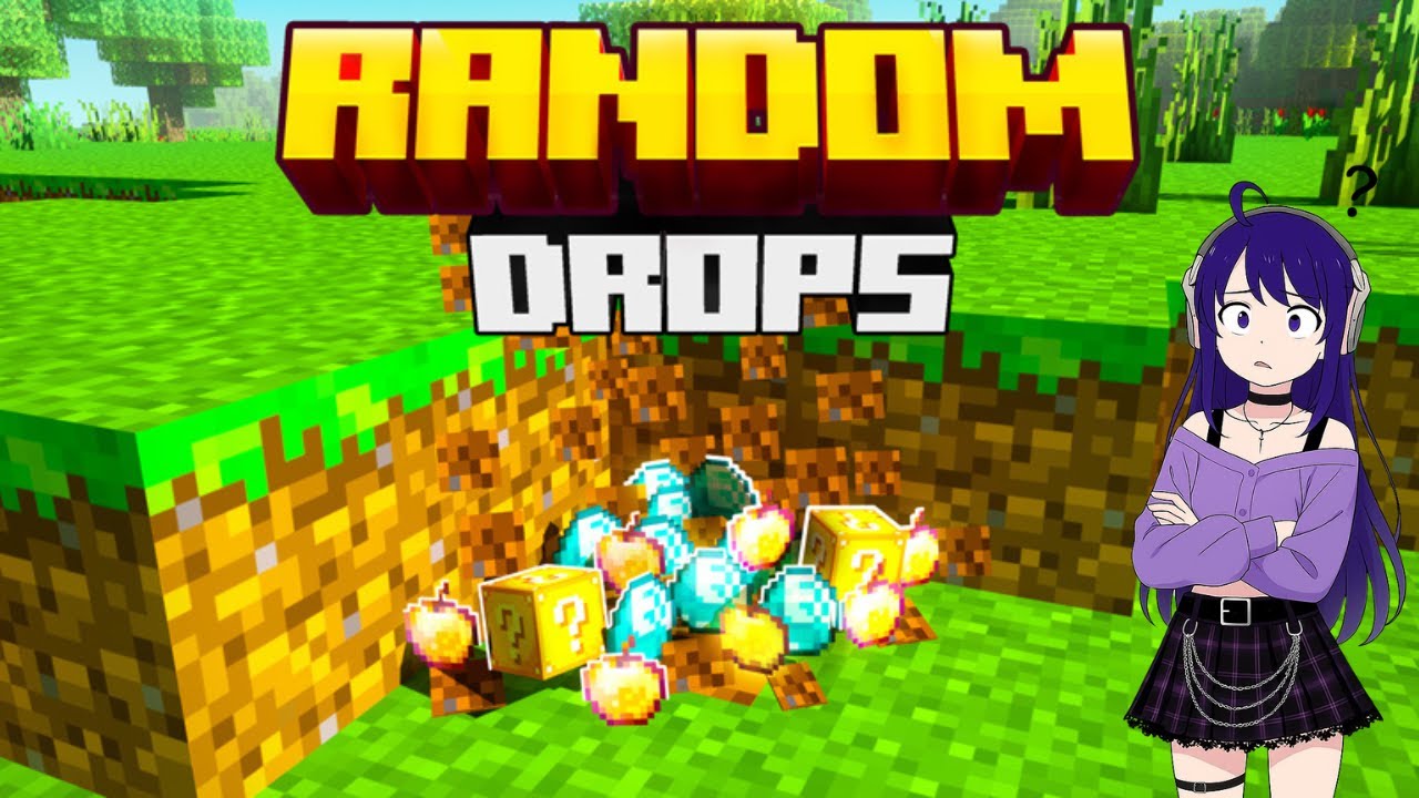 Minecraft But Blocks Drop Random Items