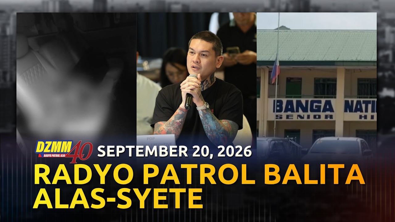 Radyo Patrol Balita Ala-Syete Weekend | DZMM Teleradyo (20 September 2026)