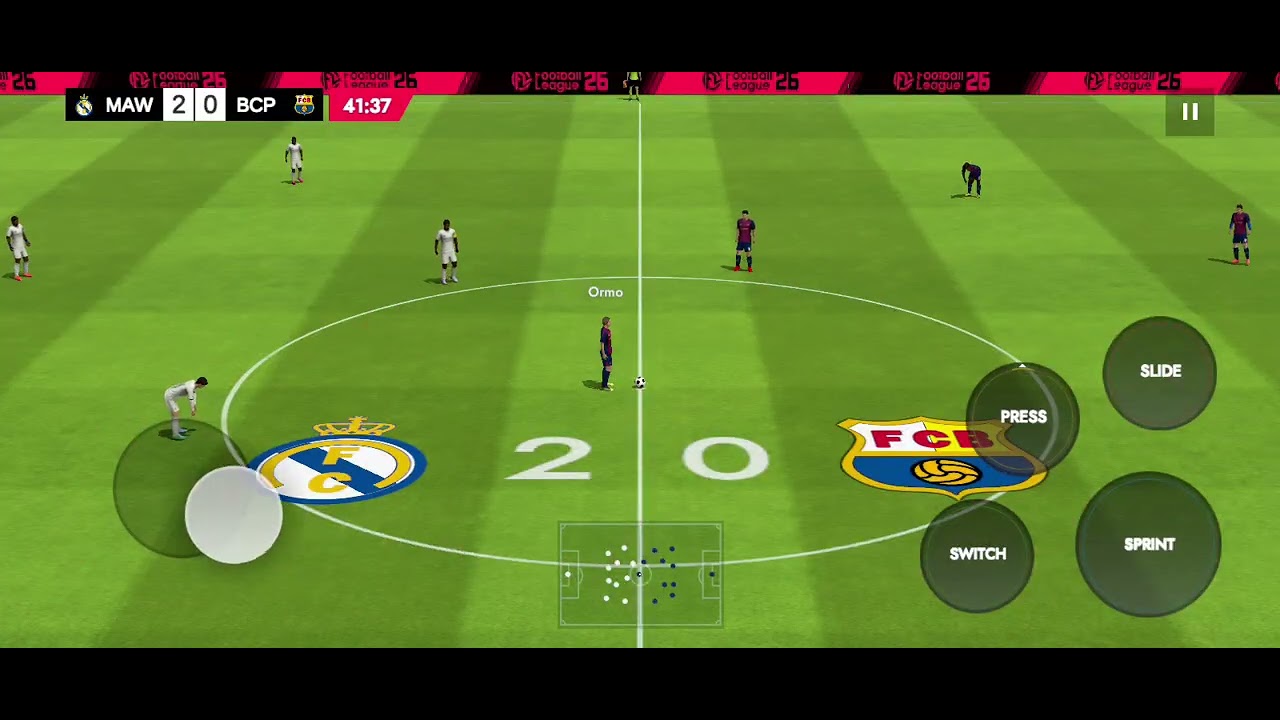 I played Football League Real Madrid vs Barcelona,🤣