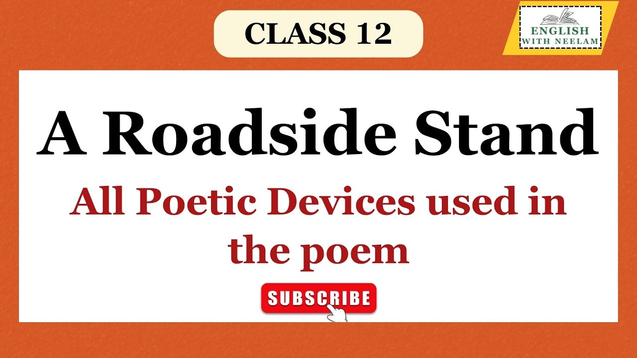 A Roadside Stand-Poetic Devices I CBSE Class 12 I Flamingo
