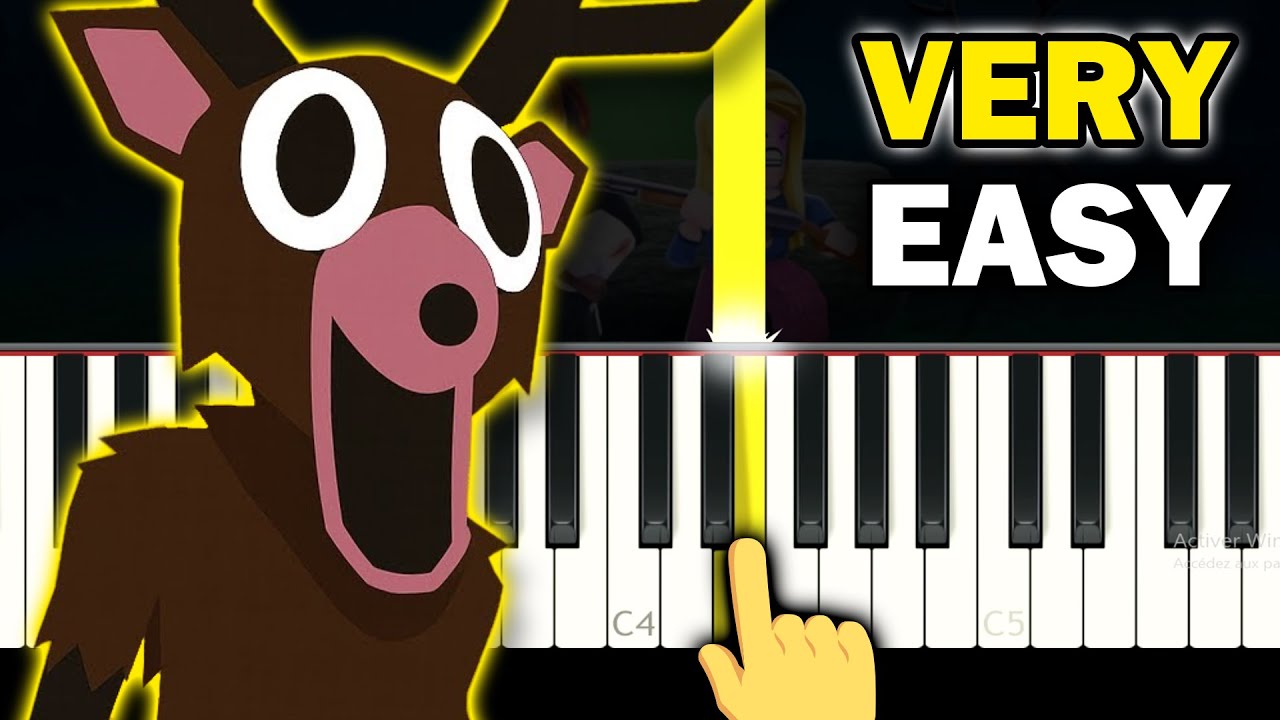 99 Nights in the Forest - NEW Ending Theme - VERY EASY Piano tutorial